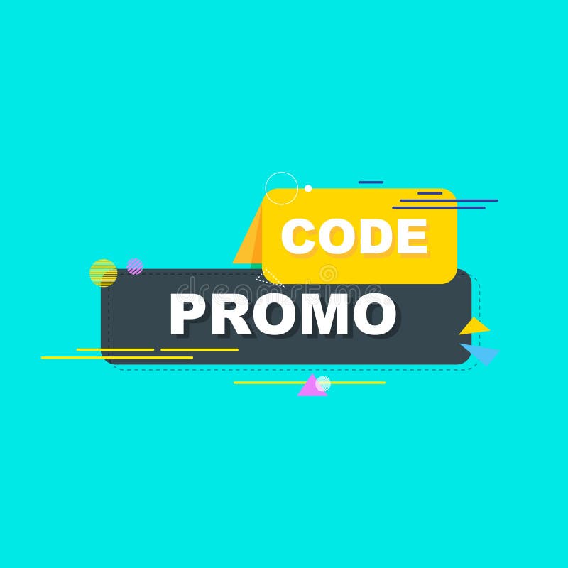 Code de promo, code de bon E r illustration de vecteur Code de promo, code de bon E r illustration de vecteur