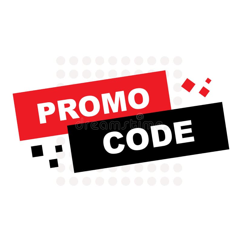 Code de promo, code de bon Illustration plate de sc?nographie de vecteur sur le fond blanc illustration de vecteur Code de promo, code de bon Illustration plate de sc?nographie de vecteur sur le fond blanc illustration de vecteur