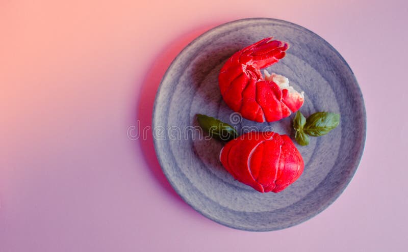 Code di aragosta cucinate fotografia stock libera da diritti Code di aragosta cucinate fotografia stock libera da diritti