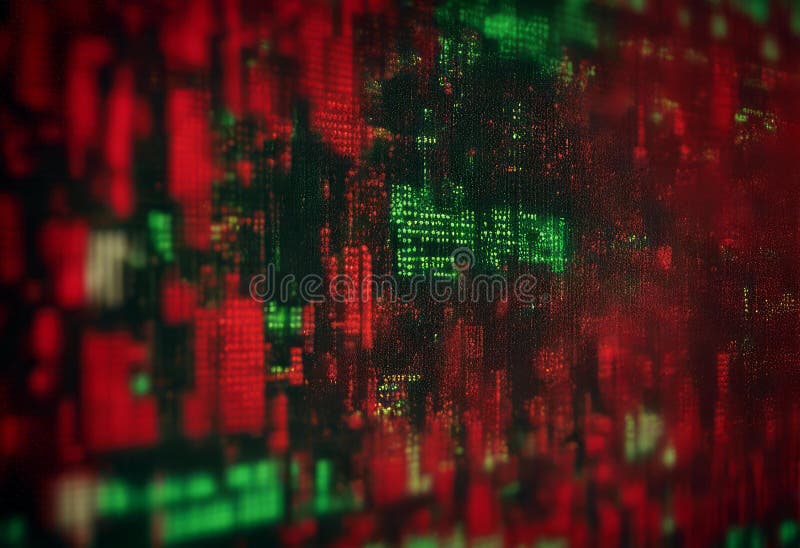 Code green security computer red breach revealed a cyberspace anti virus attack coding. image is generated with the use of an AI