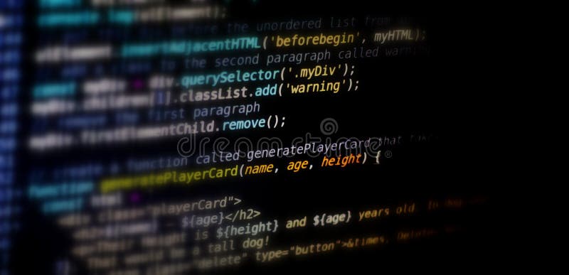 Code, HTML, Php Web Programming Source Code. Abstract Code   Code HTML Stock Photo - Image of computer, internet: 180135218