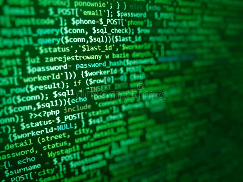 Code, HTML, php web programming source code. Abstract code background. Programming coding script java stock images, royalty-free photos and pictures