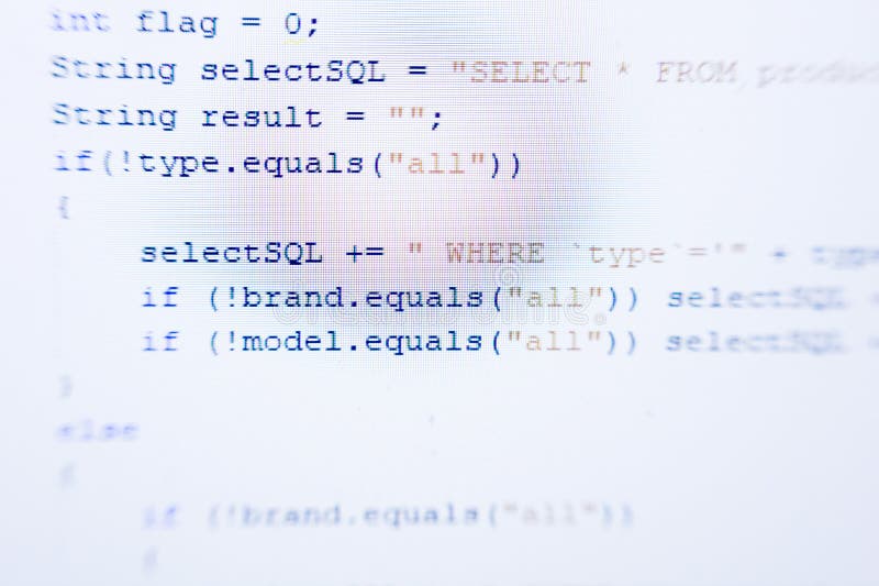 The code in the java programming language. The part of the program code is macro. Coding software development programming program code stock images, royalty-free photos and pictures