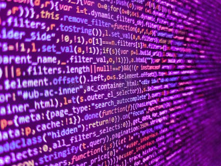 Code of Javascript Language on White Background. Failure in the Program ...