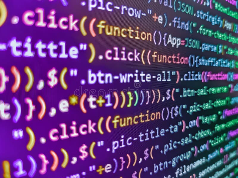 Html Code on Dark Background Stock Image - Image of software, screen:  155503891