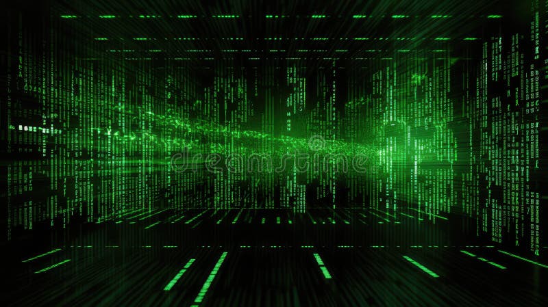 Code matrix data vector illustration