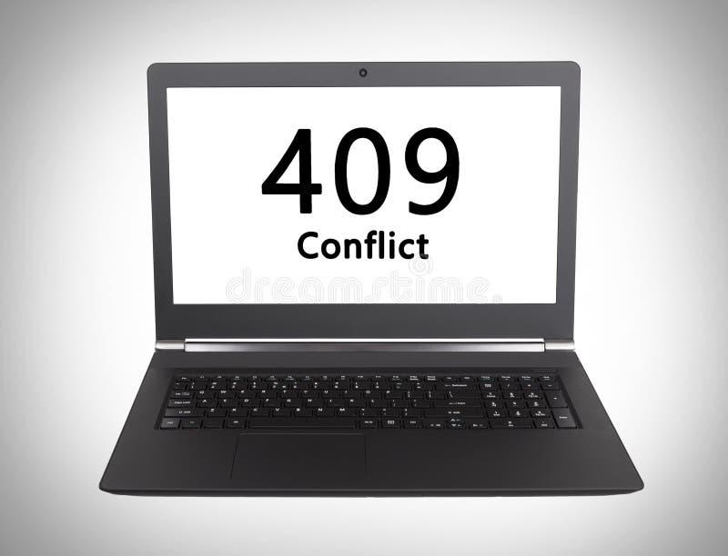 Code statut de HTTP - 409, conflit photos libres de droits Code statut de HTTP - 409, conflit photos libres de droits