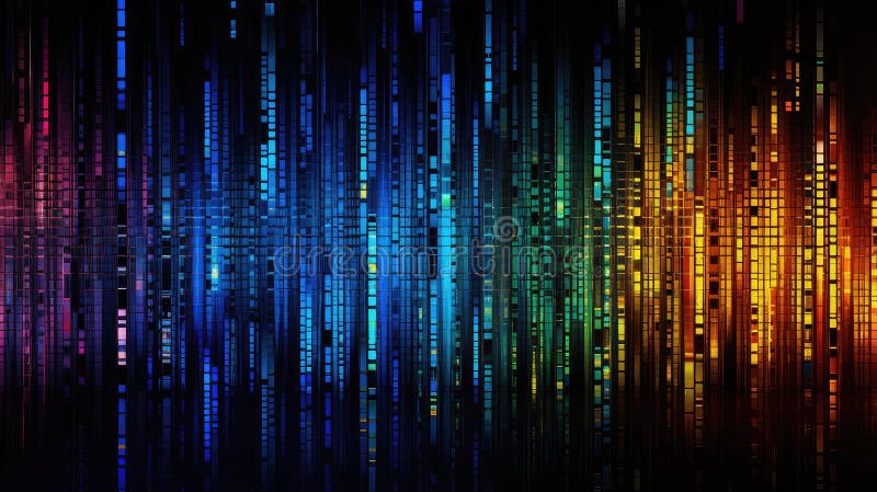 Code technology pattern abstract vector illustration