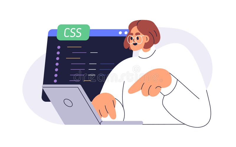 Coder op het werk. software engineer software programmeerprogramma ontwikkelaar website. ontwikkeling van back-end. programmeercod vector illustratie