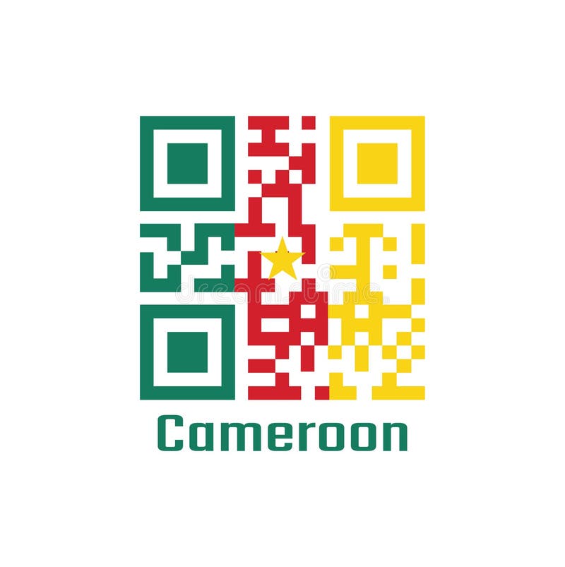 Codes De Qr La Couleur Du Drapeau Centrafricain Rayures