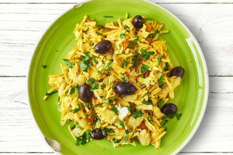 Cod Bras Style (Bacalhau a Bras) Stock Image Image of codfish