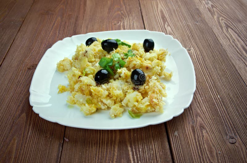 Cod Bras Style (Bacalhau a Bras) Stock Image Image of codfish