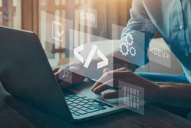 Codice di programmazione programmazione programmazione programmazione programmazione di programmazione di software di codifica royalty illustrazione gratis