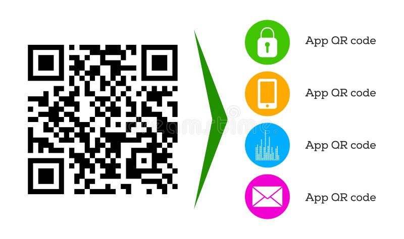 Codice moderno di QR per il caricamento di programmi oggetto del app e l'esame mobili, compera online del sito Web, tecnologia ca illustrazione vettoriale Codice moderno di QR per il caricamento di programmi oggetto del app e l'esame mobili, compera online del sito Web, tecnologia ca illustrazione vettoriale