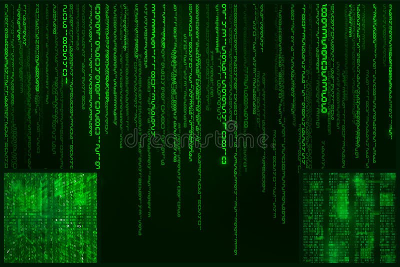 Codificación de datos digital. fondo de estilo de matriz de ciberespacio codificado libre illustration
