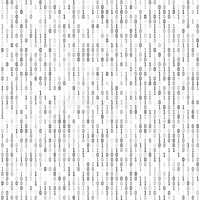 Binary coding - wallpaper. Computer digital information. Encryption and machine algorithms. Vector illustration isolated on white background. Binary coding - wallpaper. Computer digital information. Encryption and machine algorithms. Vector illustration isolated on white background