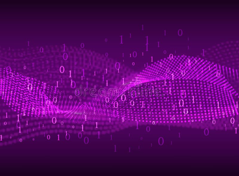 Coding. Abstract purple background with blurred lines and numbers. stock illustration Coding. Abstract purple background with blurred lines and numbers. stock illustration