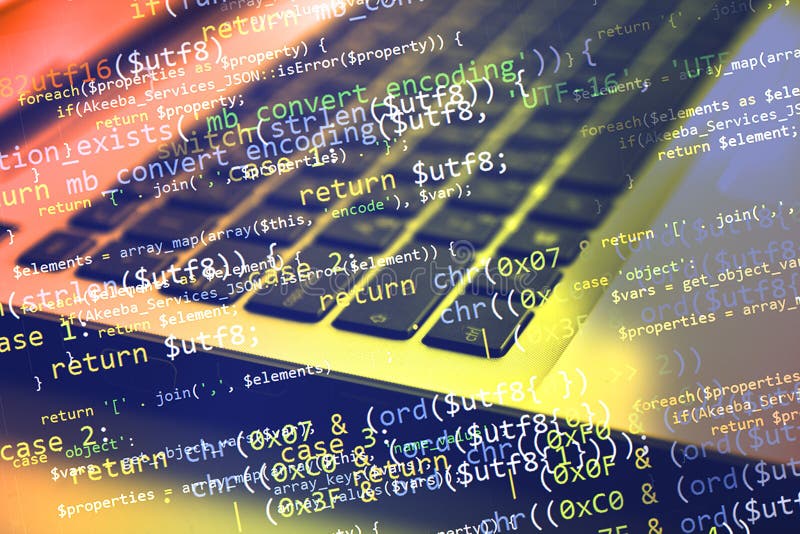 Coding stock photo. Image of glowing, application, software - 52458194