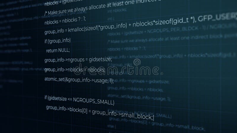Coding Encrypted Program Security Hacking Code Screen Background Stock ...