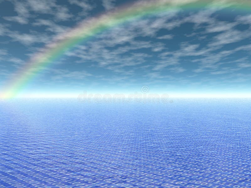 Coding ocean royalty free illustration