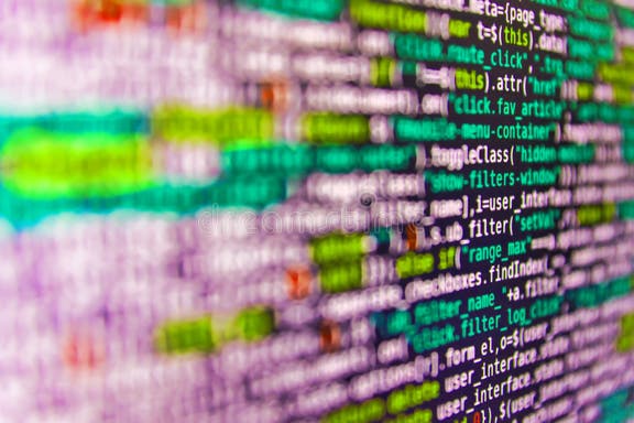 Coding Programmer Abstract Background. Abstract Computer Script Source ...