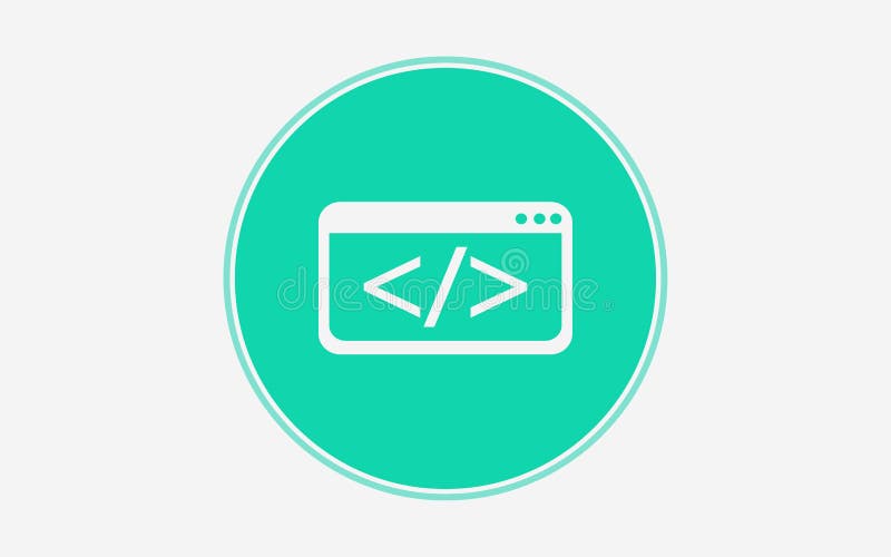 Coding vector icon sign symbol. Coding window vector icon. filled flat sign for mobile concept and web design. Programming simple solid icon. Symbol, logo illustration. Pixel perfect vector graphics