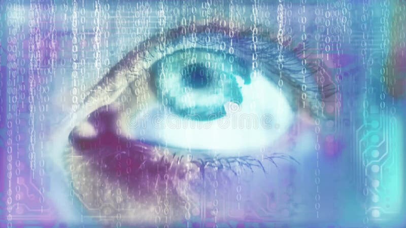 Codul oftalmologic și binar vector illustration