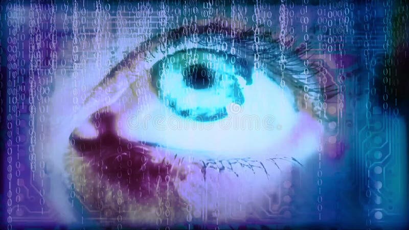 Codul oftalmologic și binar vector illustration