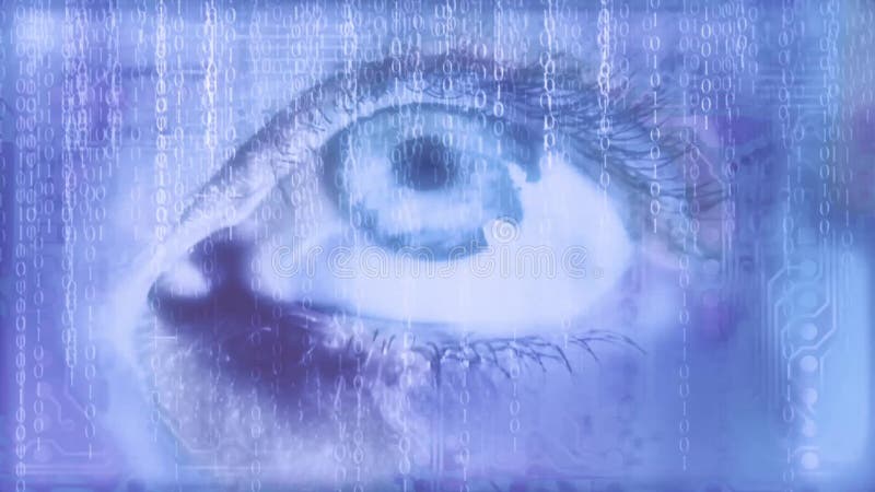 Codul oftalmologic și binar royalty free illustration