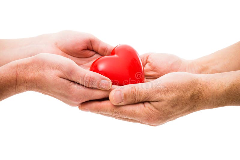 Coeur aux mains humaines photographie stock Coeur aux mains humaines photographie stock