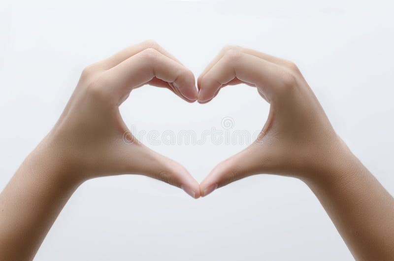 Coeur avec des mains image stock Coeur avec des mains image stock