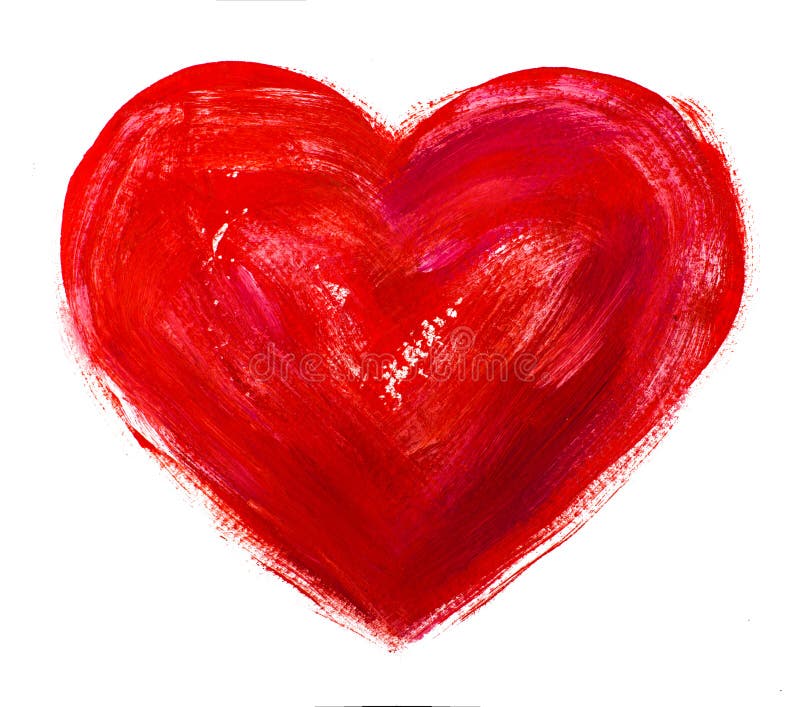 Coeur d'aquarelle. Concept - amour, relations, photos libres de droits Coeur d'aquarelle. Concept - amour, relations, photos libres de droits