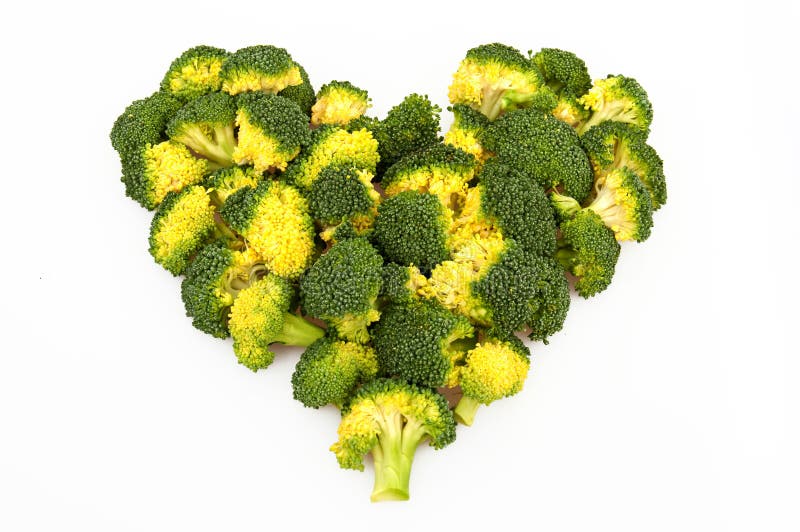 Coeur de broccoli images libres de droits Coeur de broccoli images libres de droits