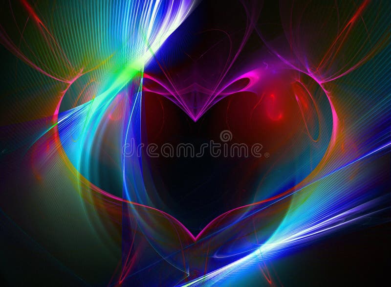 Coeur de fractale illustration libre de droits Coeur de fractale illustration libre de droits