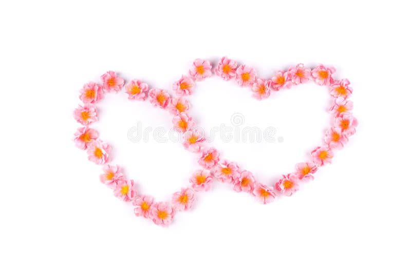Coeur deux floral photographie stock Coeur deux floral photographie stock