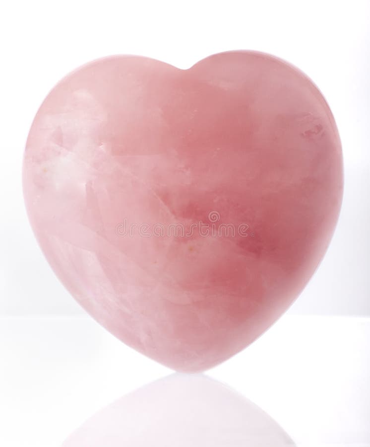 Coeur en cristal rose images libres de droits