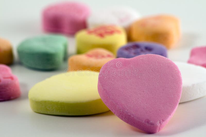 Coeurs de sucrerie photographie stock Coeurs de sucrerie photographie stock
