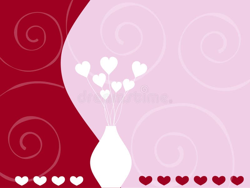 Coeurs et remous illustration stock