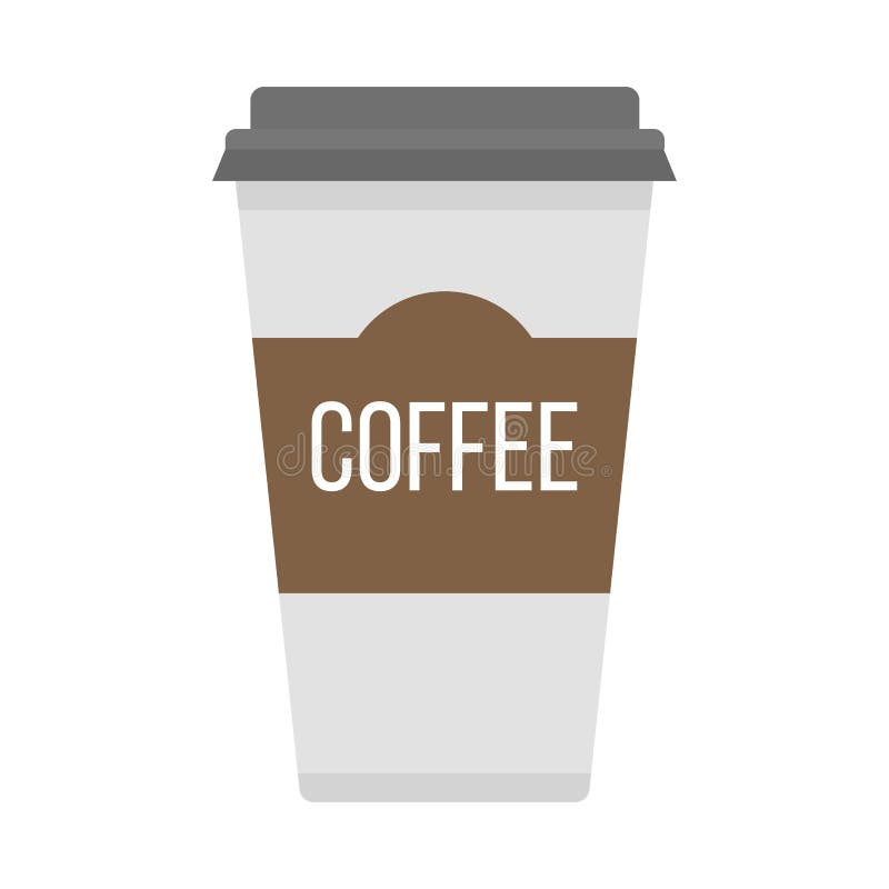 Coffe cup take away vector illustration.