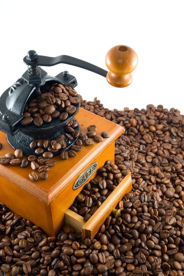 Coffebeans and grinder