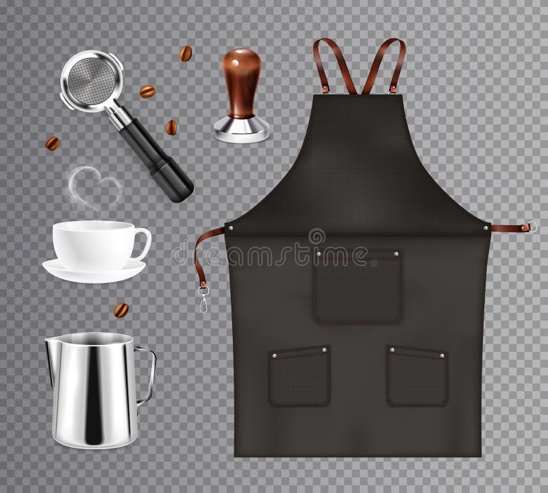 Coffee Barista Transparent Set