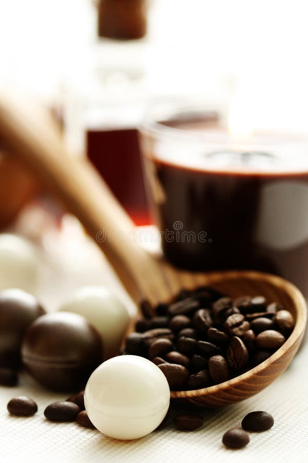 Coffee bath stock photo. Image of coffee, relax, wellness 7493150