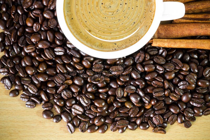Coffee bean and cinnamon stock image. Image of cuisine 31315171