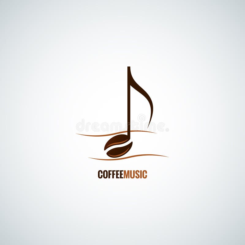 Coffee Bean Concept Music Background Stock Vector Illustration of