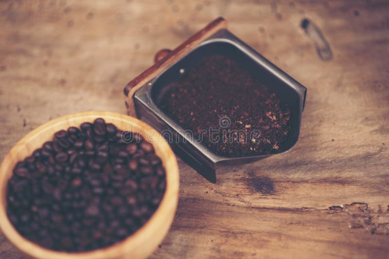 Coffee Bean for Drip Coffee Process, Vintage Filter Image Stock Image Image of closeup, bean