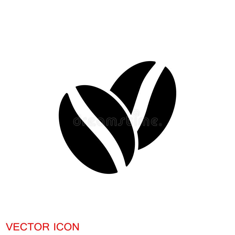 Coffee Bean Icon. Hot Roast Pink Strawberry Coffee Bean Stock Illustration Illustration of