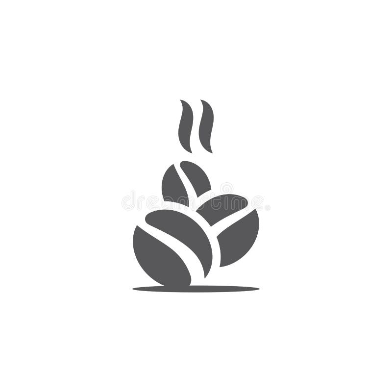 Coffee bean icon vector stock vector. Illustration of coffee 243856227