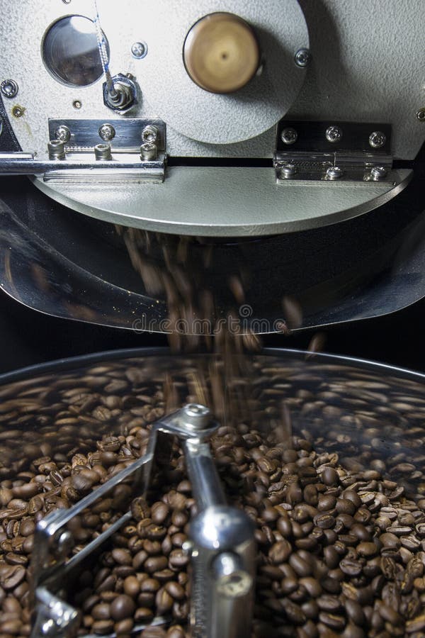 Coffee bean roasting stock photo. Image of beans, stir 36690900