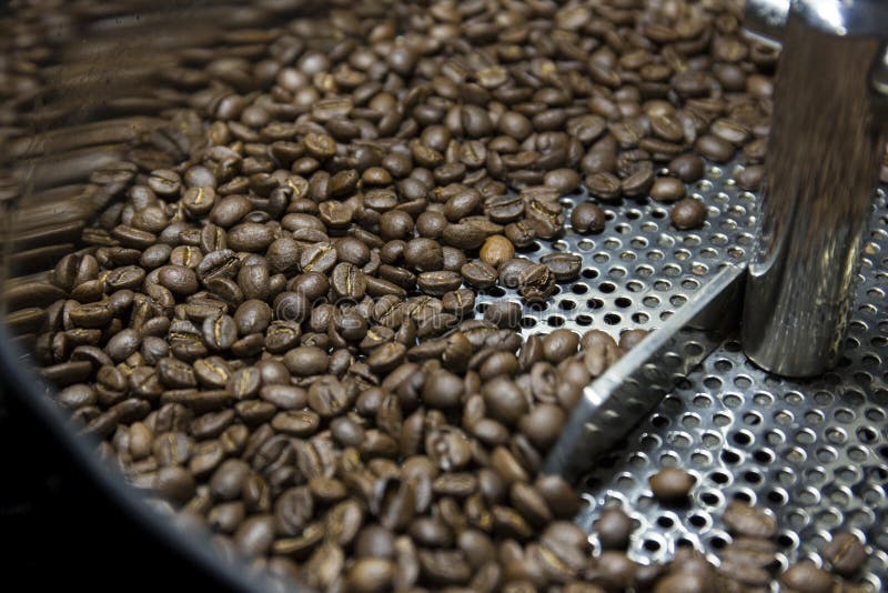 Roasting Coffee Beans stock photo. Image of culture, aromatic 14779778