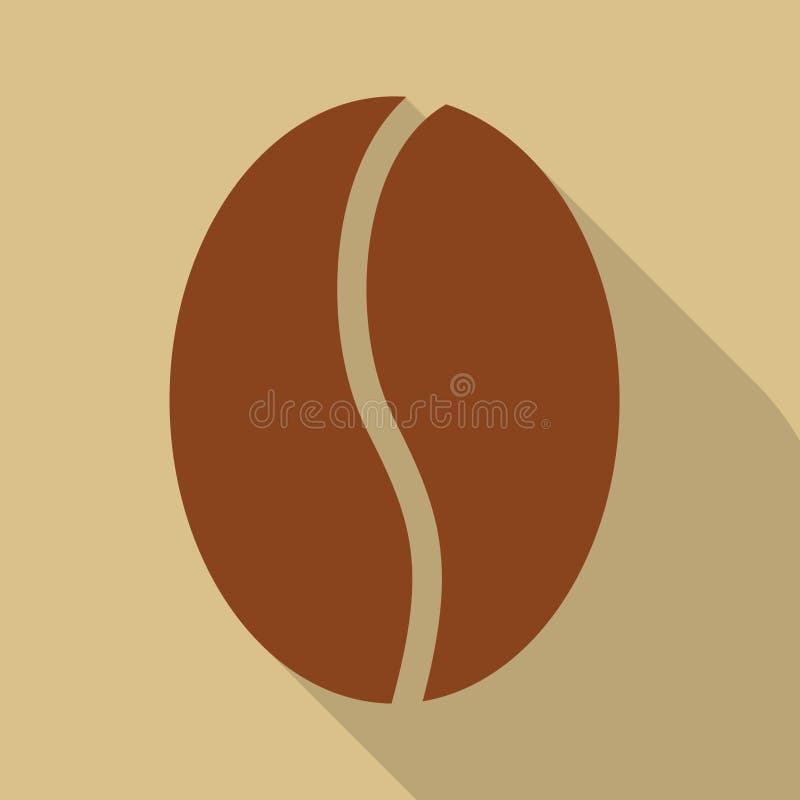 Coffee Bean. Vector Illustration Decorative Design Stock Vector